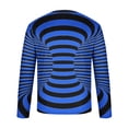 thumbnail image 5 of Qingpeng Men Stripe Print T-Shirt Spring Shirts Comfy Long Sleeve Scoop Neck Tops Blouses Basic Casual Pullover Shirt, 5 of 5