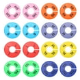 thumbnail image 1 of Divisores de Ropa Uxcell, Paquete de 16 Divisores Redondos para Percheros, Divisores de Tamaño para Percheros con Etiquetas en Blanco y 8 Tamaños, Coloridos, 1 of 6