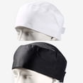thumbnail image 3 of Gorro de chef Gorro de trabajo para chef Gorro de chef para hotel y restaurante Gorro plano de malla transpirable para chef de repostería de West Point, 3 of 6