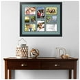 thumbnail image 2 of ArtToFrames Collage Photo Picture Frame with 4 - 2.5x3.5 and 6 - 4x6" Openings, Framed in Black with Nile Green and Black Mats (CDM-3926-401), 2 of 8