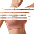 thumbnail image 3 of iHPH7 Sports Bra for Women Racerback Push Up Padded Workout Crop Tops Medium Support Yoga Bralette Athletic Fitness Gym Running Seamless Exercise Bra Activewear Hot Pink S, 3 of 6