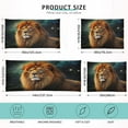 thumbnail image 3 of GZHJMY Fierce Lion Body Pillow Cover with Zipper,Soft and Cozy Fuzzy Fleece Body Pillow Case Cover 21 x 54 in,Plush Long Body Pillow Pillowcase for Fall and Winter Home Decor, 3 of 7