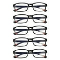 thumbnail image 1 of 5 Pcs Lunettes de Lecture Résistantes à la Fatigue Lunettes pour Personnes Âgées Lunettes de Lecture d'Intérieur Lecteurs pour Hommes, 1 of 8