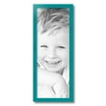 thumbnail image 2 of ArtToFrames 9" x 24" Aqua Picture Frame, 9x24 inch Green Wood Poster Frame (WOM-4428), 2 of 8