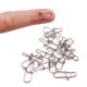 thumbnail image 2 of Conector de señuelo de pesca de 100 Uds., gancho de seguridad de acero inoxidable, bloqueo de Clip, aparejos de pesca Likrtyny Para estrenar, 2 of 9