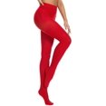 thumbnail image 3 of HSHDLDF Women's 80 Denier Tights Soft Opaque Solid Color Footed Pantyhose, 3 of 7