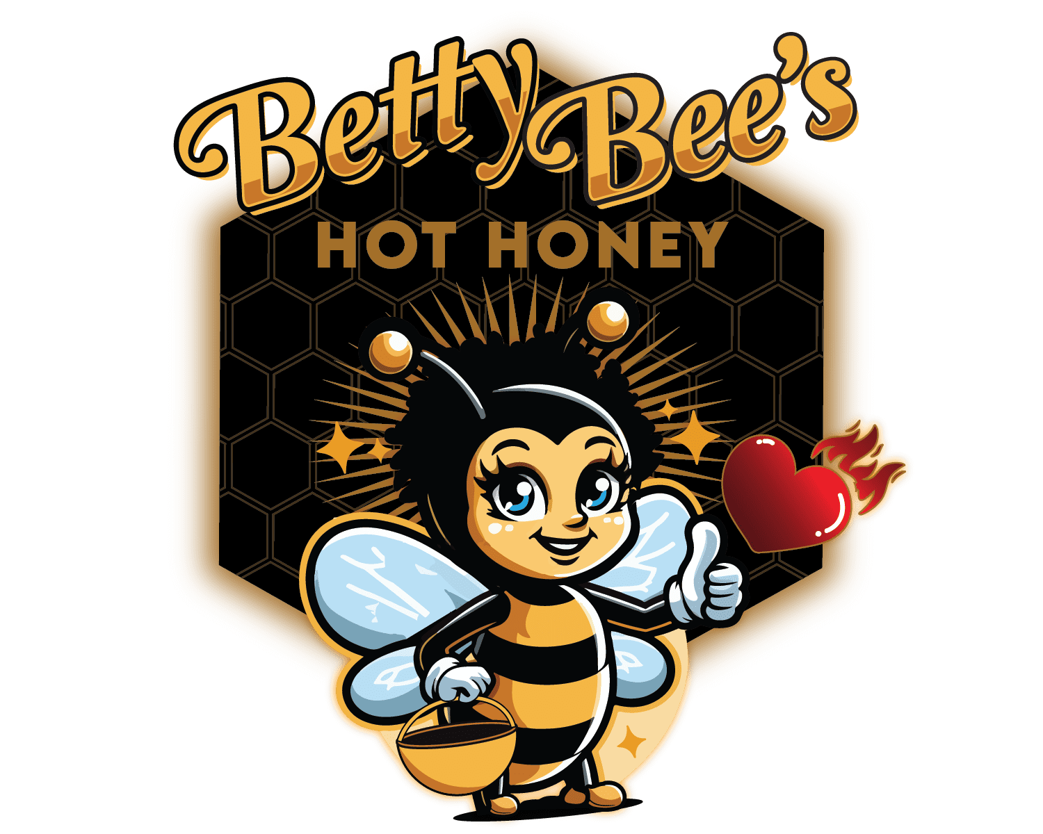 Betty Bee's Hot Honey Original Twin Pack 100% Organic Honey