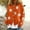 Orange, variant on AOOCHASLIY 2023 Women Tops Fashion Women Long Sleeve Knitted Casual Floral Printed Cardigan Coat