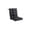 Black, variant on Kdkad Corduroy Chair Cushion with Ties, 17.3 x 16 Inch Soft Seat Pad for Dining Chair, Study Chair, Balcony Chair, Thick Comfortable Chair Cushion for Indoor Outdoor Home Use