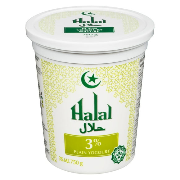 Halal Yogourt 3% Plain, 750g