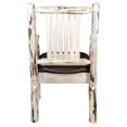thumbnail image 5 of Montana Collection Captain's Chair, Clear Lacquer Finish w/ Upholstered Seat, Saddle Pattern, 5 of 5