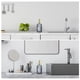 thumbnail image 5 of Jabón Dispensadores Juegos - 13.5Oz Vidrio Plato Mano Jabón Dispensadores con Bombas para Cocina Baño, 2uds Gris, 5 of 5