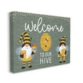 thumbnail image 3 of Stupell Industries Welcome To Our Hive Honey Bee Garden Gnomes Typography Canvas Wall Art, 48 x 36, Design by Linda Birtel, 3 of 5