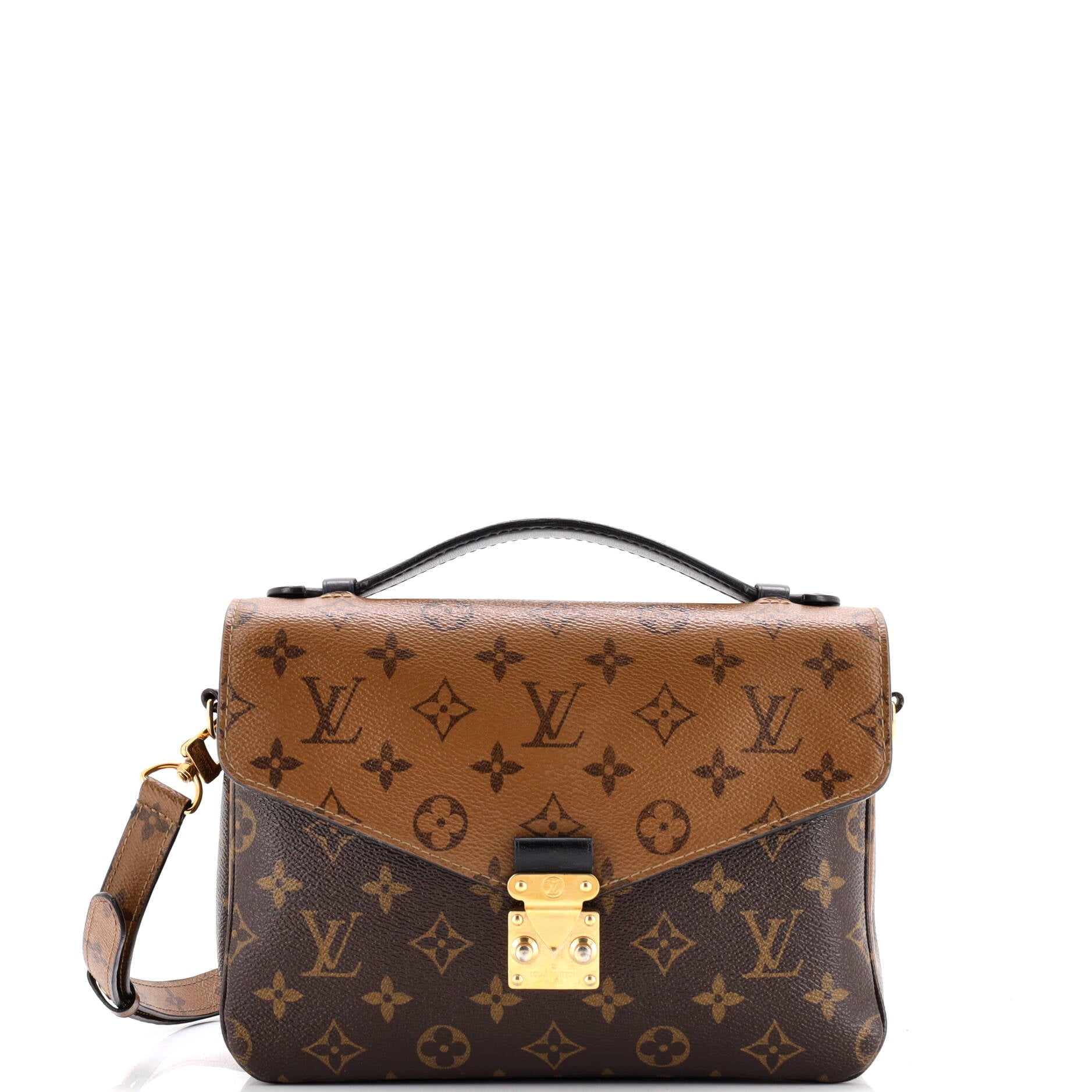 Pre-Owned Louis Vuitton Pochette Metis Reverse Monogram Canvas By Rebag