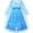 Blue, variant on Girls Dress Snow Queen Ice Princess Costume Birthday Party 4 Years