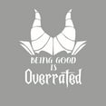 thumbnail image 4 of Being Good is Overrated, Halloween Shirts for Women & Men, Disney Villains T-Shirt, Maleficent Graphic Tee - Black, 4 of 4