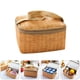 thumbnail image 2 of EeaseMX 2 bolsas térmicas para el almuerzo, de ratán sintético, impermeables, para picnic., 2 of 8