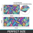 thumbnail image 7 of Blue Pioneer Flower and Leaf Pattern Kitchen Rugs Sets Of 2,Anti Fatigue Kitchen Mat Rugs Non Slip Washable,Decorative Kitchen Floor Mats for Kitchen,Sink,Laundry,17"x30"+17"x47", 7 of 7