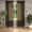 Brown, variant on Gorgeous Home Linen White Sheer Voile Curtains, 2 Panels Set, 55x84, See-Through Living Room Silver Grommets