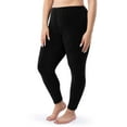 thumbnail image 2 of Fruit of the Loom Women's & Women's Plus Stretch Fleece Thermal Top and Bottom Set, 2 of 14