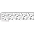 thumbnail image 3 of Ambesonne Hibiscus Fabric by the Yard Upholstery, Monochrome Floral Blossom, 3 Yards, Black Charcoal Grey and White, 3 of 5