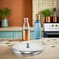 thumbnail image 4 of TABLZONE Plated Silver Stainless Steel Lid for Drink Dispensers with Spill Resistant Secure Fit, 4 of 8