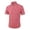 Red, variant on Men's Plaid Short Sleeve Shirt Casual Button Down Summer Outdoor Stylish Top Black L