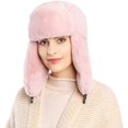 thumbnail image 1 of MesaSe Winter Trapper Hat for Women  Solid Color Earflaps  Used for Warm Windproof Riding Skiing(6 Colors), 1 of 4