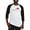 Black/White, variant on CafePress - 10X3santahatnobg Baseball Jersey - Cotton Baseball Jersey, 3/4 Raglan Sleeve Shirt