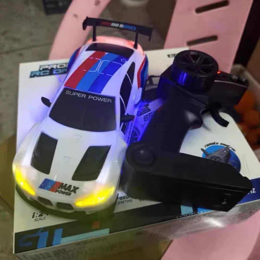 ATJIA RC Drift Car 1:24 Scale Remote Control Car 2.4GHz 4WD 20KM/H High Speed RC Cars with LED Light