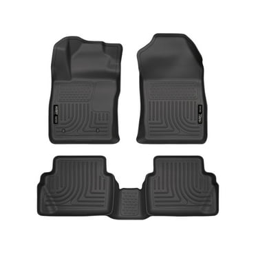 Husky Liners by RealTruck Weatherbeater Floor Mats Fits 2011-2019 Ford Fiesta Front & 2nd Row, 3-pc Black-98751