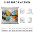 thumbnail image 5 of Orinice Geometric Abstract Art Graphic Decorative Cushion Throw Pillow Cover for Home Couch Living Room Bed Sofa - Zipper Closure, Printed on Both Sides, 1PC 22x22in, 5 of 5