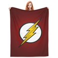 thumbnail image 2 of The Flash Throw Blanket Soft Cozy Warm College Printing Oversized Lightweight Home Decoration All Seasons For Sofa Bed Couch Bedroom, 2 of 8