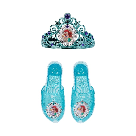 Disneys Little Mermaid Ariel Dressup Accessory Set Includes Child Sized Tiara & Play Shoes