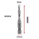 thumbnail image 2 of M5X0.8mm High-speed Steel 4341 Titanium Plated Composite Tap Drill, 2 of 5