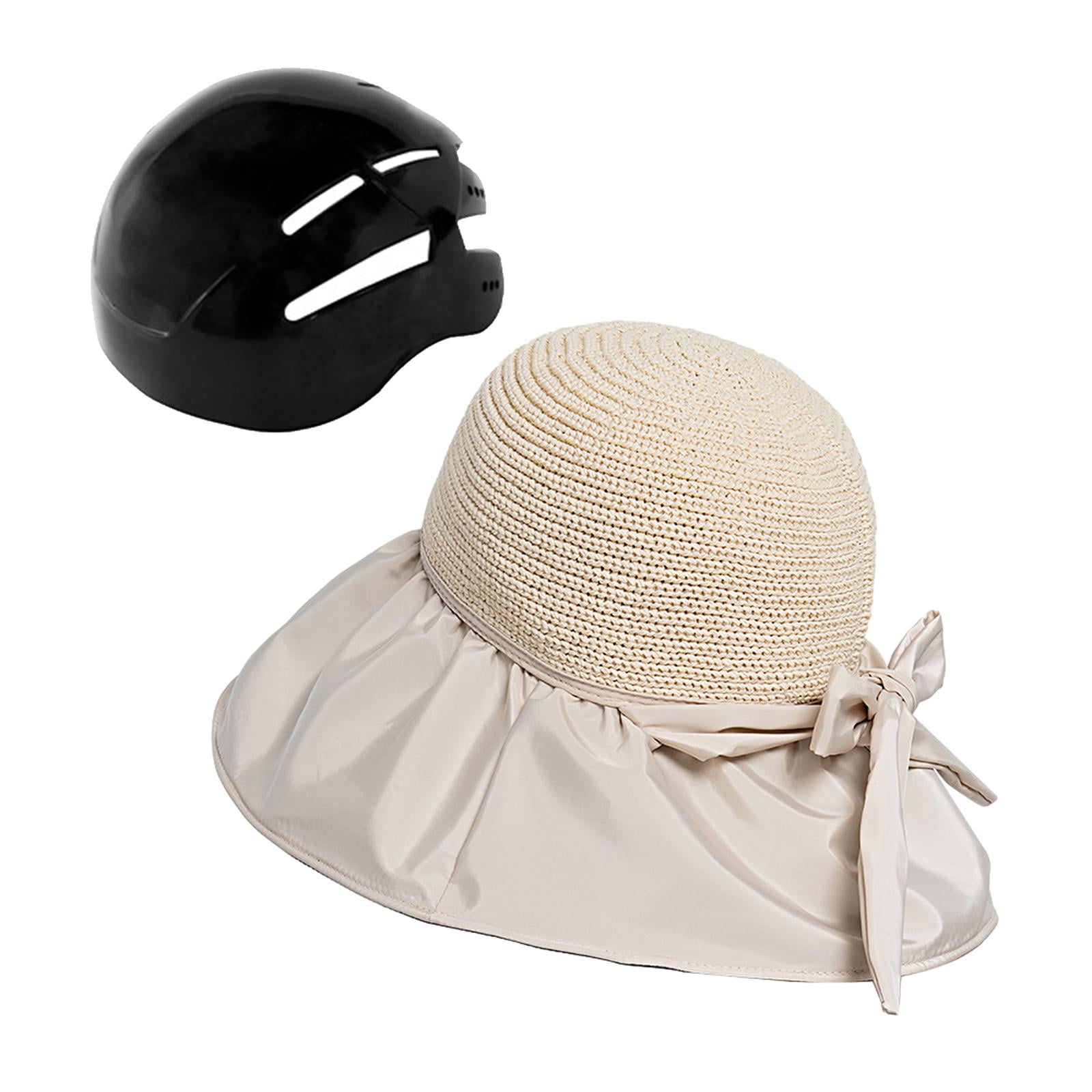 harayaa Bicycle Helmet Cap Surf Bucket Hat Cyclist Helmet Sun Protection Modern Helmet Beige