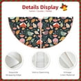 thumbnail image 3 of Bingfone Christmas Tree Skirt Mat Christmas Decoration Interior 30" -Autumn Fox Owl, 3 of 6