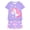 2PCS purple unicorn, variant on WIBACKER 2-Piece Summer Pajamas for Kids Girls Mermaid Short Sleeves Tee and Shorts Toddler Cool PJs Set Size 3-12Y