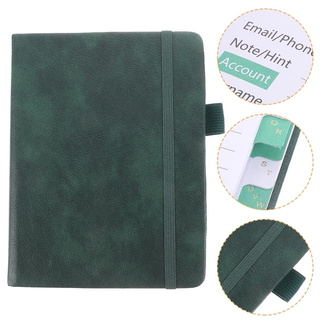 OULII Phone Number Book Address Organizer in Green for Everyday Use 1Set Back to School