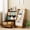 walnut, variant on Scohul 3-in-1 Kids Bookshelf & Toy Storage Organizer, Nursery Bookcase with Rolling Bin for Toddlers, Walnut