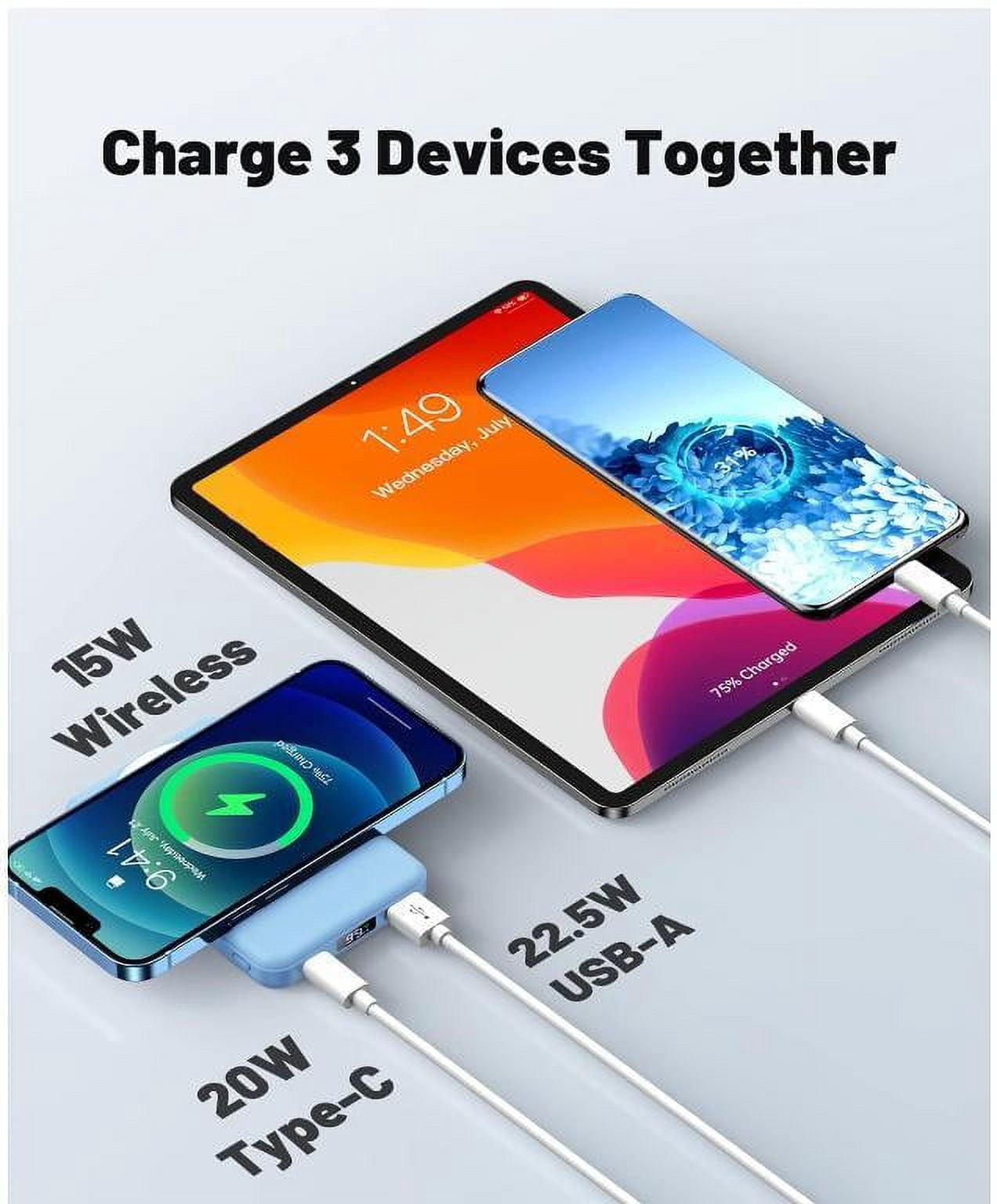 Magnetic Wireless Portable Charger with Stand – 22.5W PD Fast Charging, 10,000mAh Power Bank ‌