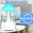 thumbnail image 5 of 450ml Cloud and Rain Humidifier Drip, 2 in 1 Humidifier with Essential Oil Diffuser, Mushroom Humidifier, 7 Colors for Bedroom Sleep Relax Sleep, 5 of 10