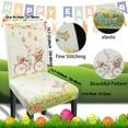 thumbnail image 2 of Easter Chair Covers Set of 4 Easter Chair Back Covers Dining Chair Covers for Party Kitchen Removable Seat Covers for Chairs Easter Decorations, 2 of 7