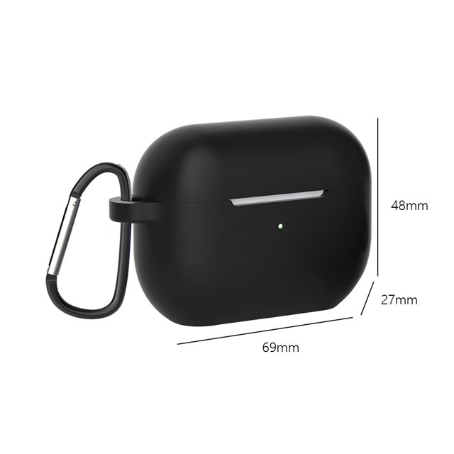 Audífonos Funda de silicona impermeable para para Apple Airpods Pro 2 (negro)