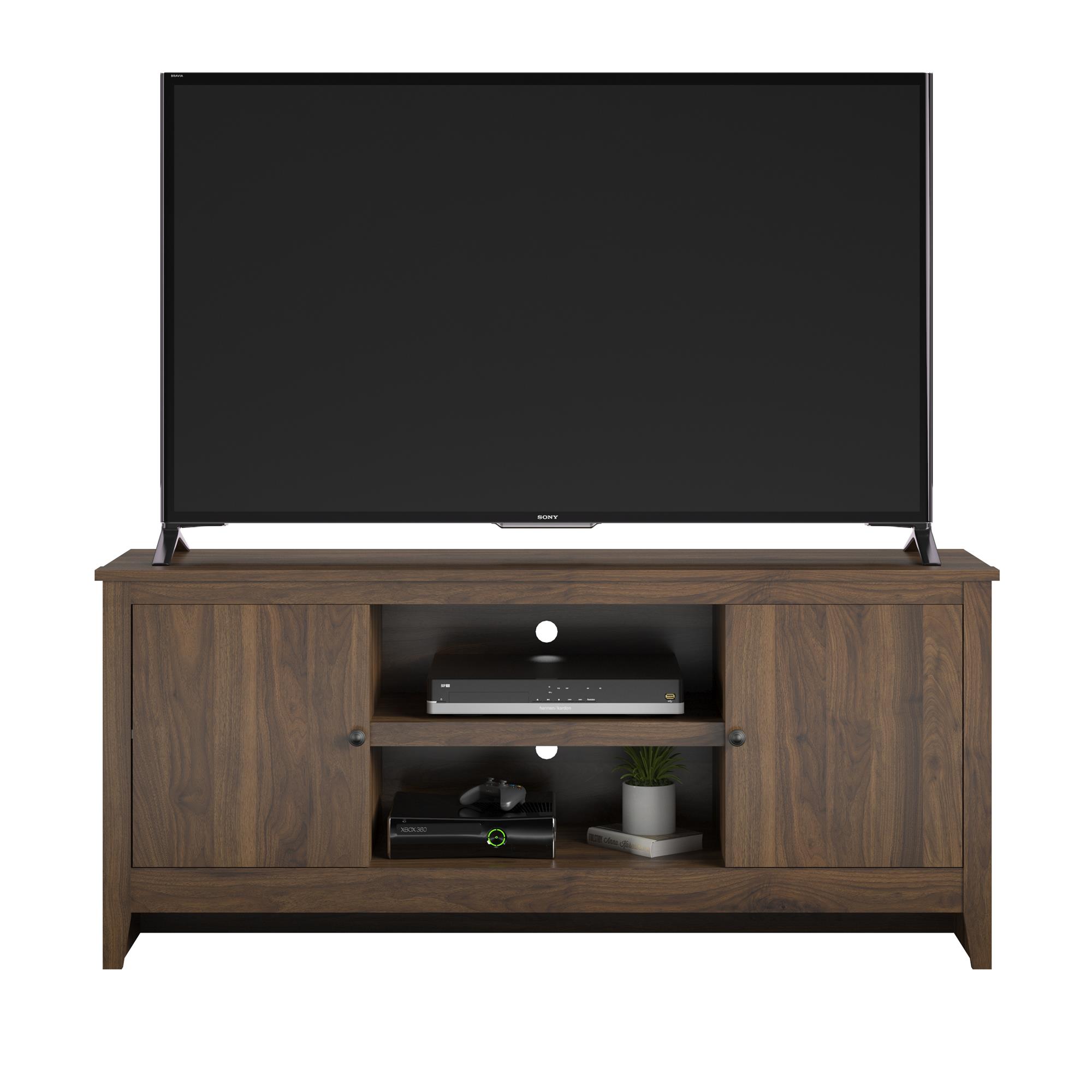 Mainstays TV Stand for TVs up to 65", Walnut - image 2 of 11