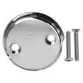 thumbnail image 7 of 2Pcs Two-Hole Bathtub Overflow Drain Cover, 3-1/8" Bathtub Drain Stopper with Screws, Fits Most Standard Bathroom Tub (Black), 7 of 7