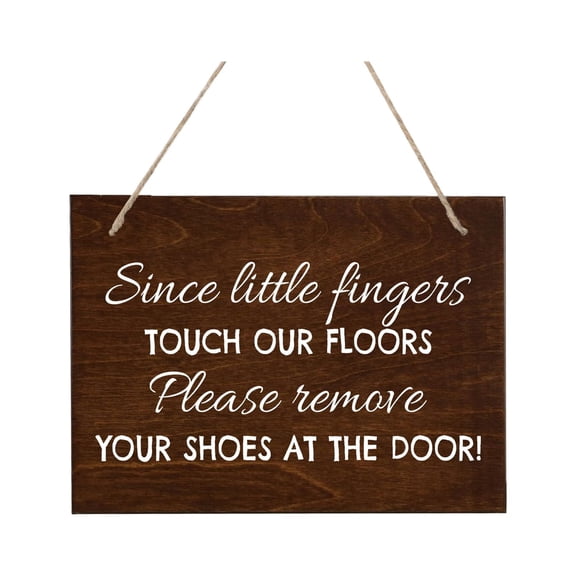 LifeSong Milestones Little Hands Shoe Rope Sign For New Home - Little Hands