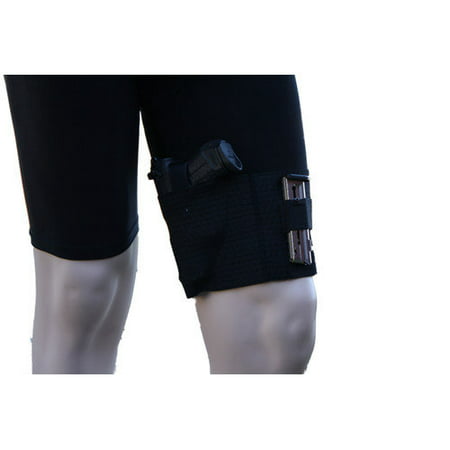 AlphaHolster Thigh Gun Holster -Conceal Under Dress / Shorts - Cool Elastic Material (Medium)