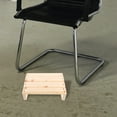 thumbnail image 4 of Miangastore 1pc Office Desk Bathroom Foot Rest Bench Tilted Wooden Foot Rest Stool, 4 of 9