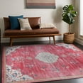 thumbnail image 2 of Beverly Rug Machine Washable Easy Cleaning Indoor Non-Slip Rugs Fuchsia / Cream 6'7"x9', 2 of 9
